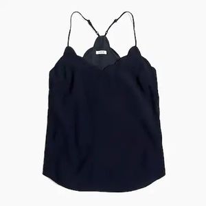 J. Crew Scalloped Tank Top